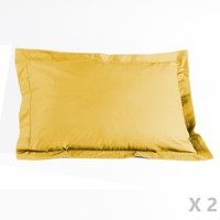 Σπίτι Μαξιλαροθήκες /  μαξιλάρια στήριξης Douceur d intérieur LINA X2 Yellow / Miel