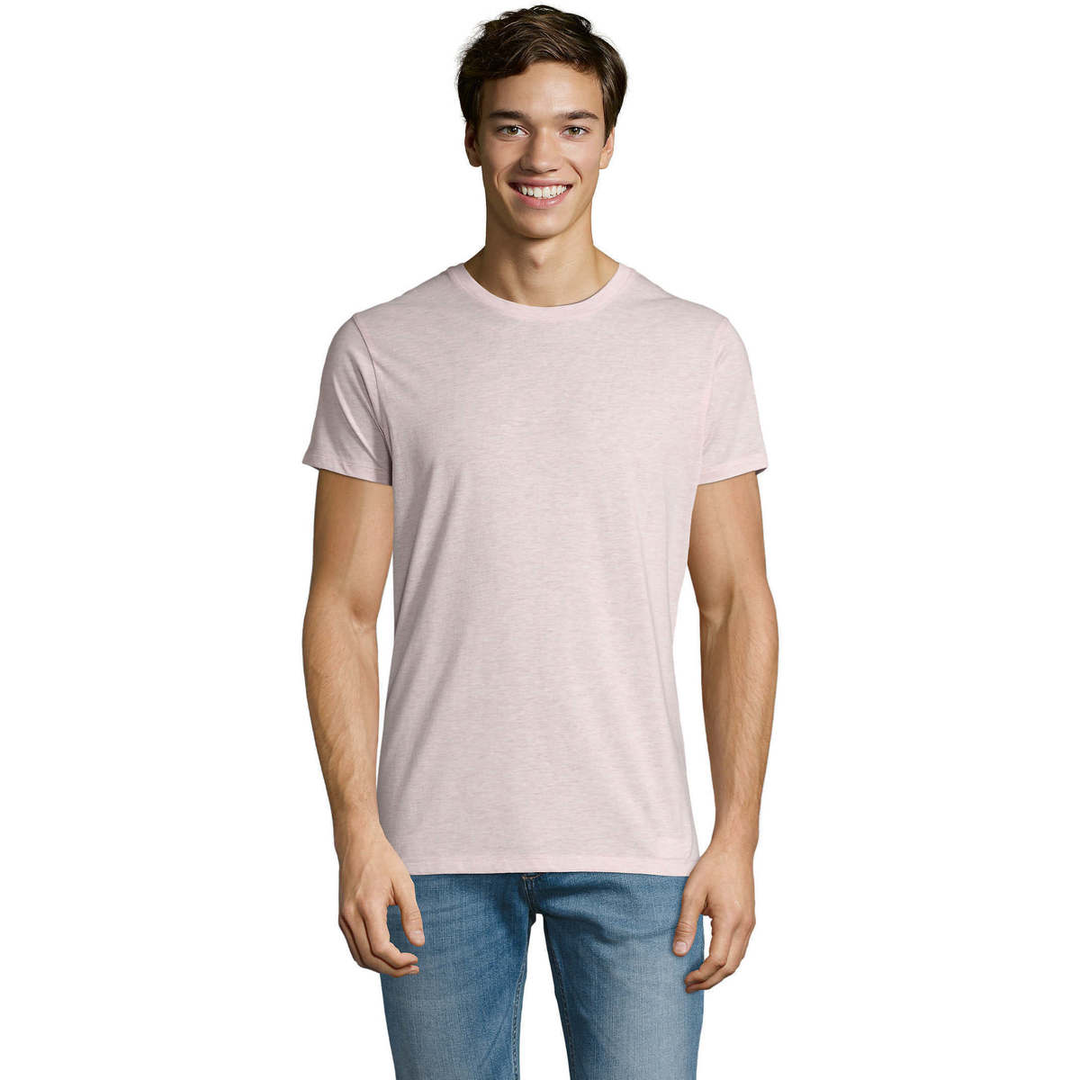 Υφασμάτινα Άνδρας T-shirt με κοντά μανίκια Sols REGENT FIT CAMISETA MANGA CORTA Ροζ