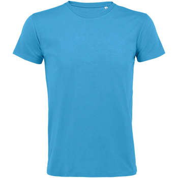 Υφασμάτινα Άνδρας T-shirt με κοντά μανίκια Sols REGENT FIT CAMISETA MANGA CORTA Μπλέ