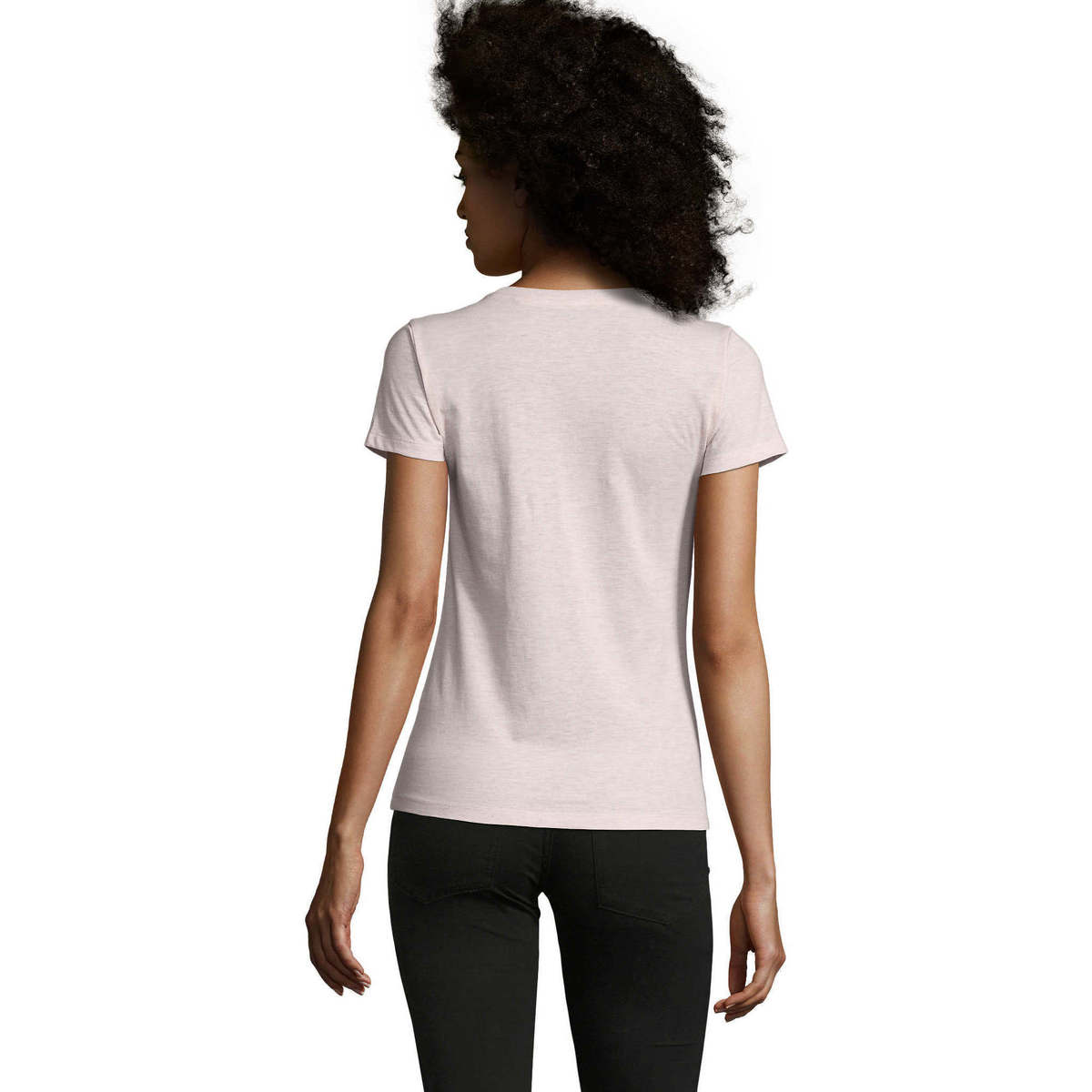 Υφασμάτινα Γυναίκα T-shirt με κοντά μανίκια Sols REGENT FIT CAMISETA MANGA CORTA Ροζ