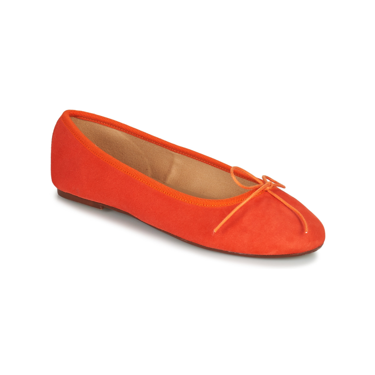 Παπούτσια Γυναίκα Μπαλαρίνες JB Martin ROMY Chevre / Velours / Orange