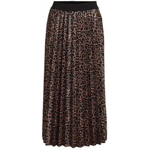 Υφασμάτινα Γυναίκα Φούστες Vila Nitban Skirt - Print Tiger Eyes Lia Brown
