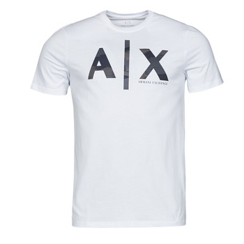 Υφασμάτινα Άνδρας T-shirt με κοντά μανίκια Armani Exchange 3LZTHA Άσπρο / Camouflage