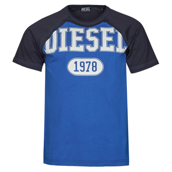Υφασμάτινα Άνδρας T-shirt με κοντά μανίκια Diesel T-RAGLEN Μπλέ