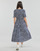 Υφασμάτινα Γυναίκα Μακριά Φορέματα Deeluxe GLORIA RO W Μπλέ / Multicolour
