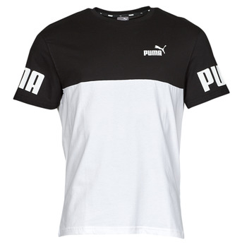 Υφασμάτινα Άνδρας T-shirt με κοντά μανίκια Puma PUMA POWER COLORBLOCK TEE Black / Άσπρο