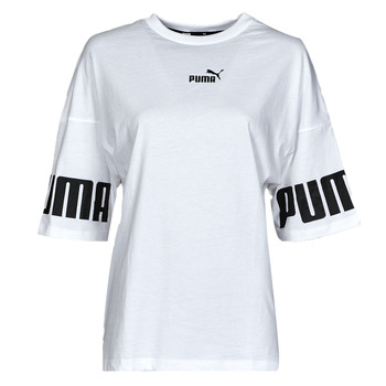 Υφασμάτινα Γυναίκα T-shirt με κοντά μανίκια Puma PUMA POWER COLORBLOCK TEE Άσπρο