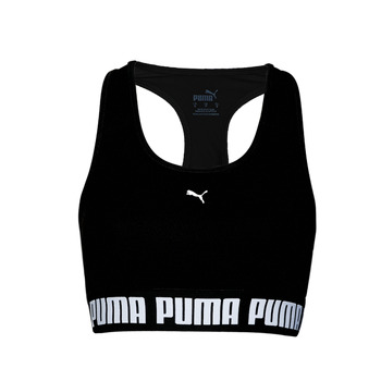Υφασμάτινα Γυναίκα Αθλητικά μπουστάκια  Puma MID IMPACT PUMA STRONG BRA PM Black