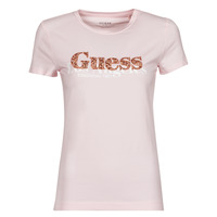 Υφασμάτινα Γυναίκα T-shirt με κοντά μανίκια Guess SS CN ASTRELLE TEE Ροζ