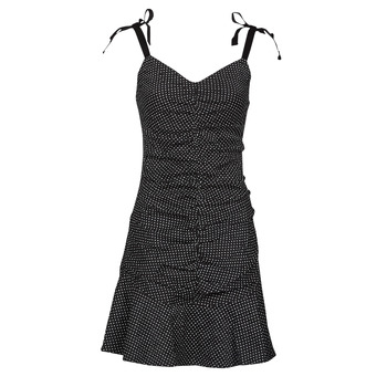 Υφασμάτινα Γυναίκα Κοντά Φορέματα Guess CASSIA DRESS Black / Άσπρο