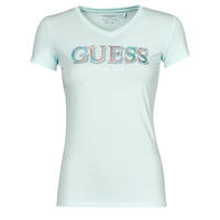 Υφασμάτινα Γυναίκα T-shirt με κοντά μανίκια Guess SS VN TRINE TEE Μπλέ