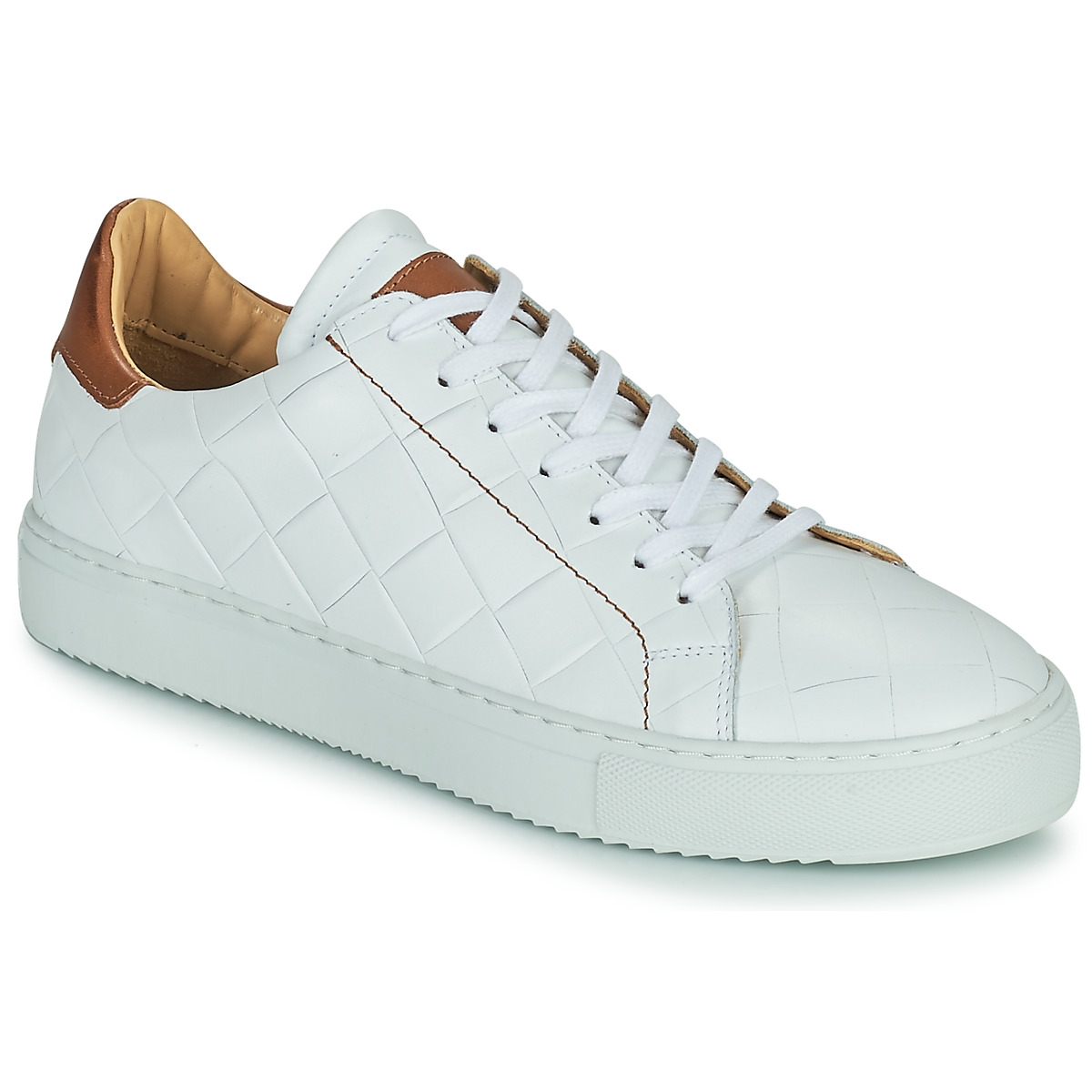 Παπούτσια Άνδρας Χαμηλά Sneakers Pellet ORSON Veau / Άσπρο