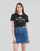 Υφασμάτινα Γυναίκα T-shirt με κοντά μανίκια Replay W3572A Black