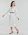 Υφασμάτινα Γυναίκα Μακριά Φορέματα MICHAEL Michael Kors PALM EYELET KATE DRESS Άσπρο