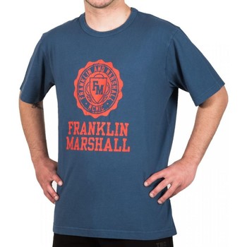 Υφασμάτινα Άνδρας T-shirt με κοντά μανίκια Franklin & Marshall T-shirt  Classique Μπλέ