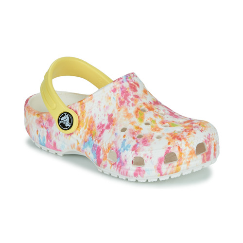Παπούτσια Κορίτσι Σαμπό Crocs CLASSIC CLOG  creative dye Άσπρο / Multi