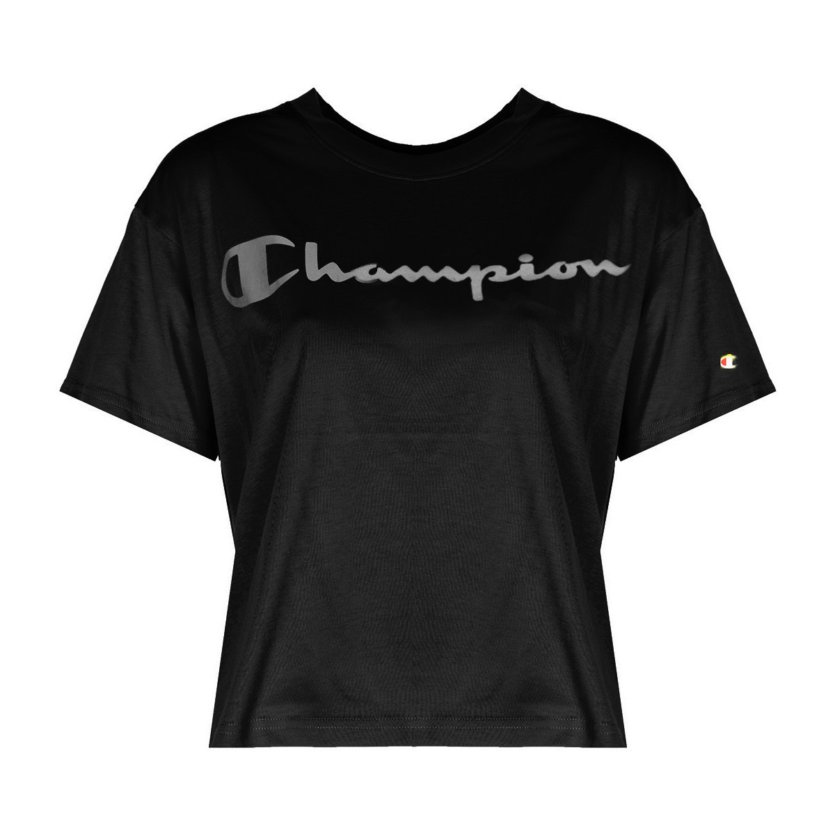 Υφασμάτινα Γυναίκα T-shirt με κοντά μανίκια Champion 113290 Black