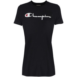Υφασμάτινα Γυναίκα T-shirt με κοντά μανίκια Champion 110045 Black
