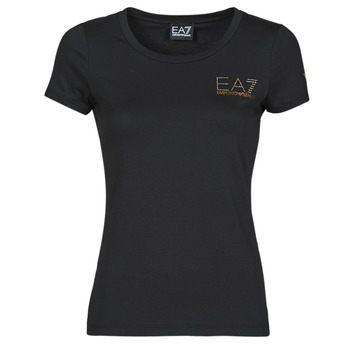 Υφασμάτινα Γυναίκα T-shirt με κοντά μανίκια Emporio Armani EA7 TROLOPA Black