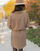Υφασμάτινα Γυναίκα Κοντά Φορέματα Céleste DAPHNE Beige / Brown