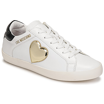 Παπούτσια Γυναίκα Χαμηλά Sneakers Love Moschino JA15402G1E Άσπρο / Dore / Black