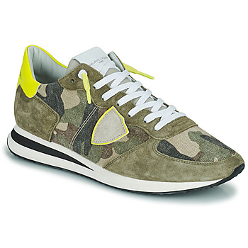 Παπούτσια Άνδρας Χαμηλά Sneakers Philippe Model TRPX LOW MAN Camouflage / Kaki / Yellow