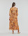 Υφασμάτινα Γυναίκα Μακριά Φορέματα Naf Naf KSAHARA Yellow / Orange