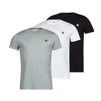 Υφασμάτινα Άνδρας T-shirt με κοντά μανίκια Timberland SS BASIC JERSEY X3 Άσπρο / Grey / Black
