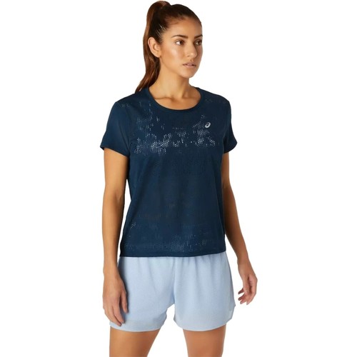 Υφασμάτινα Γυναίκα T-shirt με κοντά μανίκια Asics Ventilate SS Top Μπλέ