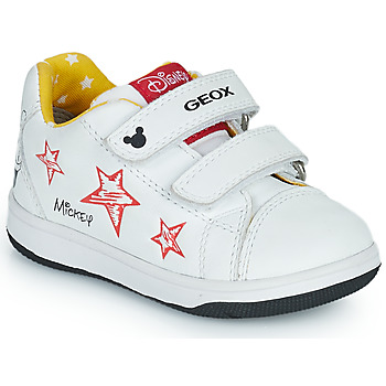 Παπούτσια Παιδί Χαμηλά Sneakers Geox B NEW FLICK BOY Άσπρο / Red