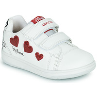 Παπούτσια Κορίτσι Χαμηλά Sneakers Geox B NEW FLICK GIRL Άσπρο / Red