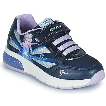 Παπούτσια Κορίτσι Χαμηλά Sneakers Geox J SPACECLUB GIRL Μπλέ / Violet