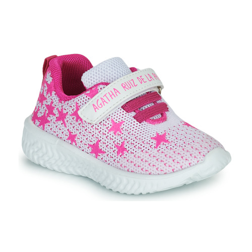 Παπούτσια Κορίτσι Χαμηλά Sneakers Agatha Ruiz de la Prada Running Άσπρο / Ροζ