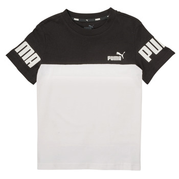 Υφασμάτινα Αγόρι T-shirt με κοντά μανίκια Puma PUMA POWER TEE Black / Άσπρο