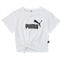 Υφασμάτινα Κορίτσι T-shirt με κοντά μανίκια Puma ESS LOGO KNOTTED TEE Ροζ