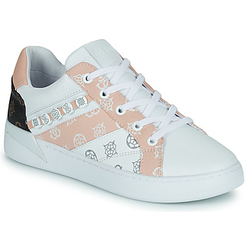 Παπούτσια Γυναίκα Χαμηλά Sneakers Guess ROXO Άσπρο / Ροζ