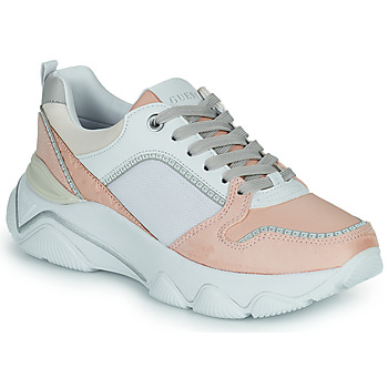 Παπούτσια Γυναίκα Χαμηλά Sneakers Guess MAGS Άσπρο / Ροζ