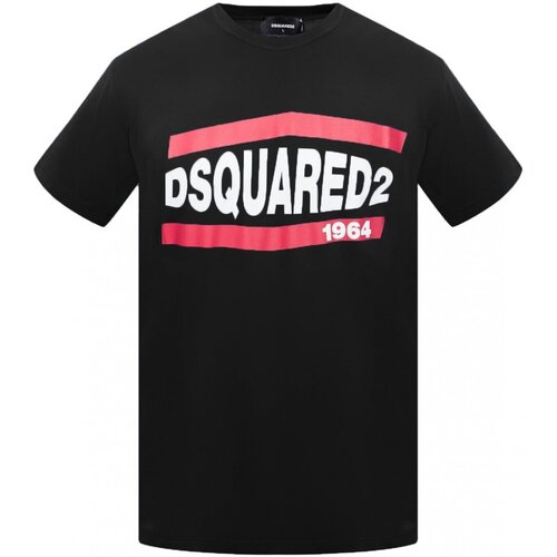 Υφασμάτινα Άνδρας T-shirt με κοντά μανίκια Dsquared S74GD0639 Black
