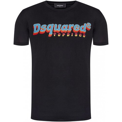 Υφασμάτινα Άνδρας T-shirt με κοντά μανίκια Dsquared S71GD0886 Black