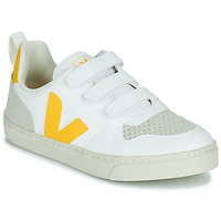 Παπούτσια Κορίτσι Χαμηλά Sneakers Veja Small V-10 Velcro Άσπρο / Ροζ / Gold