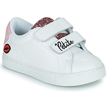 Παπούτσια Κορίτσι Χαμηλά Sneakers Bons baisers de Paname MINI EDITH PETITE SOEUR Άσπρο / Ροζ