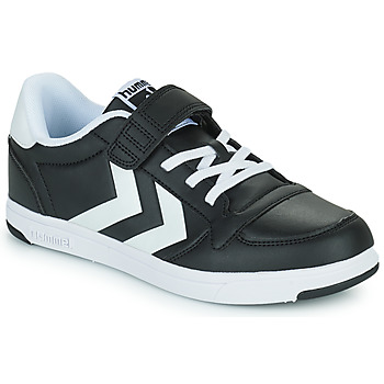 Παπούτσια Παιδί Χαμηλά Sneakers hummel STADIL LIGHT QUICK JR Black / Άσπρο