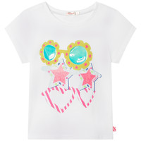 Υφασμάτινα Κορίτσι T-shirt με κοντά μανίκια Billieblush CABANOUU Άσπρο