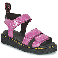 Παπούτσια Κορίτσι Σανδάλια / Πέδιλα Dr. Martens Klaire J Dark Pink Cosmic Glitter Ροζ