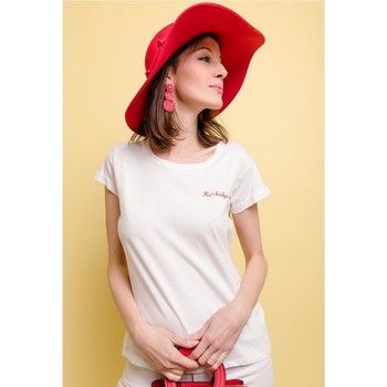 Υφασμάτινα Γυναίκα T-shirt με κοντά μανίκια Fashion brands  Άσπρο