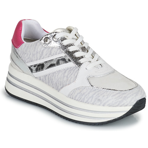 Παπούτσια Γυναίκα Χαμηλά Sneakers Geox D KENCY B Grey / Ροζ
