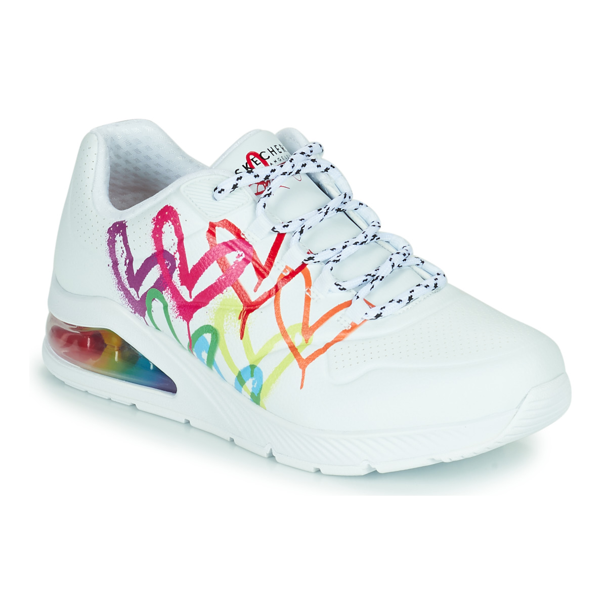 Παπούτσια Γυναίκα Χαμηλά Sneakers Skechers UNO 2 Άσπρο / Multicolour