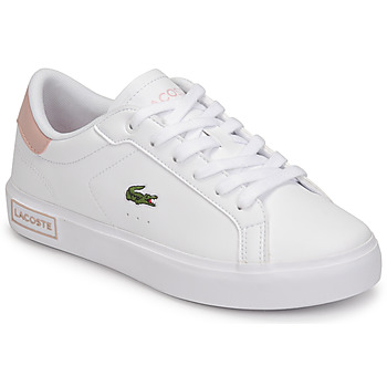Παπούτσια Παιδί Χαμηλά Sneakers Lacoste POWERCOURT Άσπρο / Ροζ