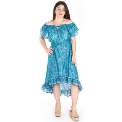 Υφασμάτινα Γυναίκα Κοντά Φορέματα Isla Bonita By Sigris Φόρεμα Azul