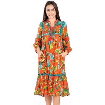 Υφασμάτινα Γυναίκα Μακριά Φορέματα Isla Bonita By Sigris Φόρεμα Naranja
